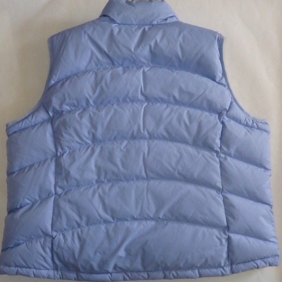 L.L. Bean Goose Down Puffer Vest Women 3X Blue Full Zip WARM outdoor Winter - Picture 4 of 8
